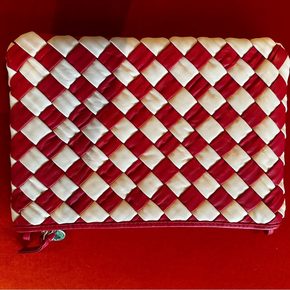 NWT Clare V. Woven Flat Clutch with Tabs - Picture 7 of 9